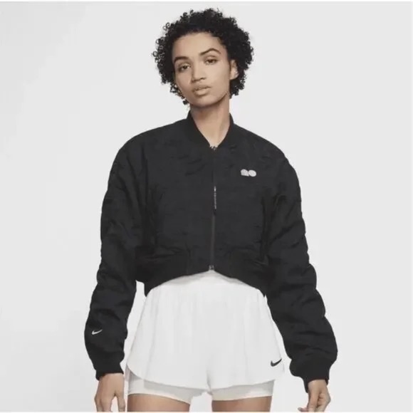 Nike Naomi Osaka Tennis Maneki-Nelly Cropped Bomber Jacket L - Picture 1 of 13